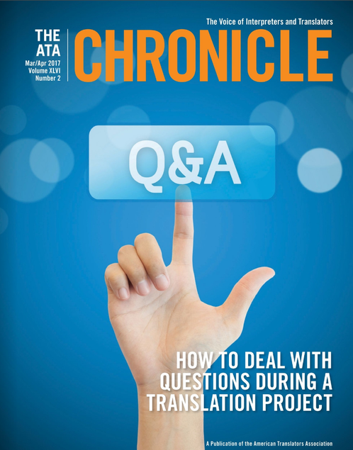 The ATA Chronicle cover