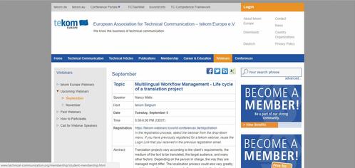 Tekom webinar