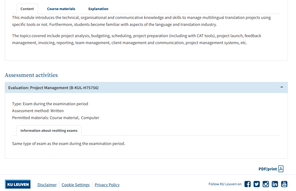 Master - Translation Project Management