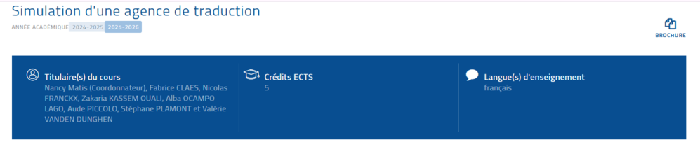 Master - Gestion de projets de traduction